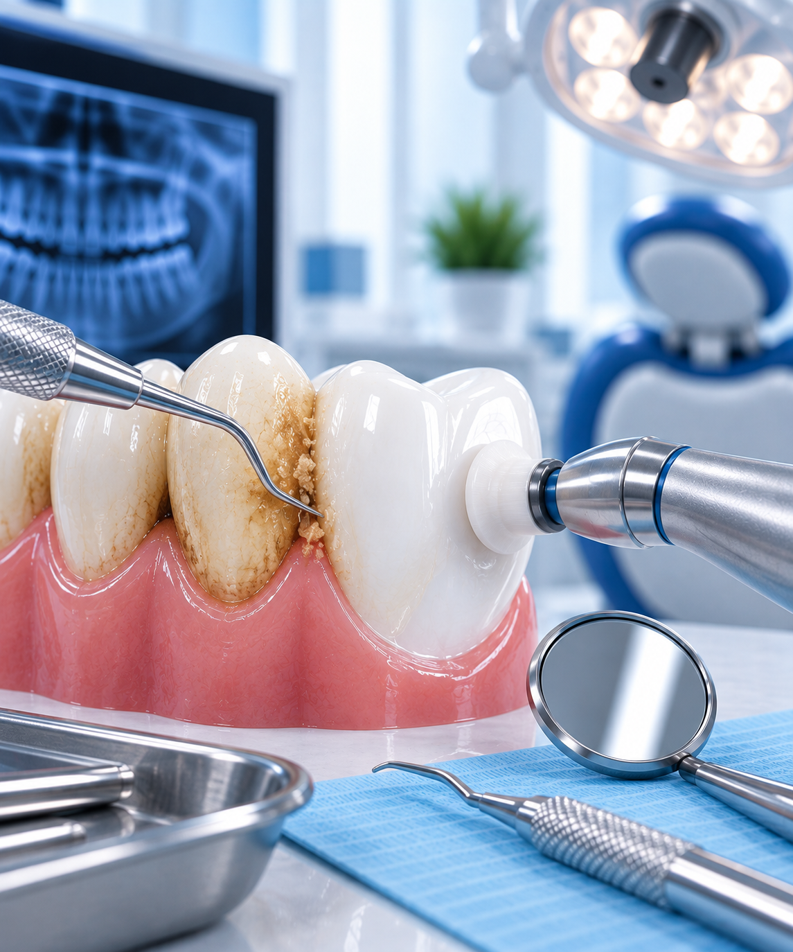 Scaling and polishing at Dental Square Peshawar