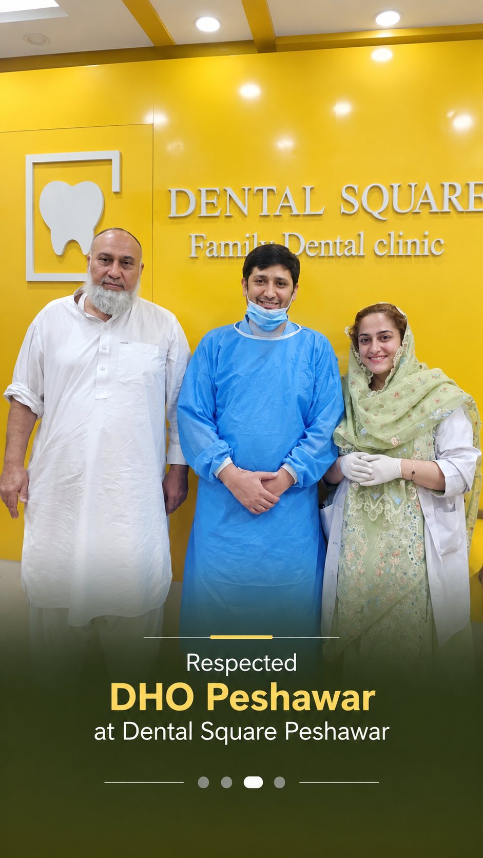 Respected DHO Peshawar at Dental Square Peshawar